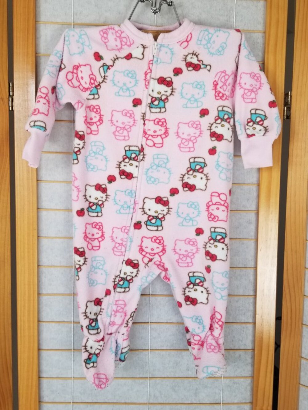 Old Navy Hello Kitty Baby One-Piece Fleece Zip Up 6-12 Months